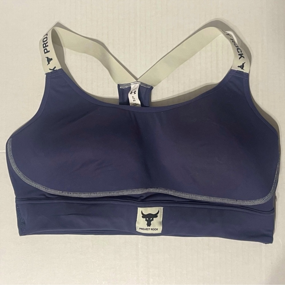 Under Armour Project Rock Infinity Sports Bra, XL